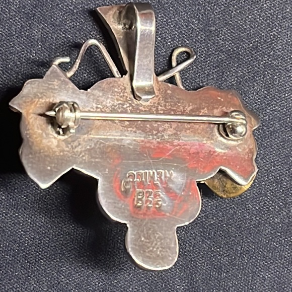 sterling silver grape pin - Picture 6 of 8